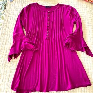 Maroon Bell Sleeve Top